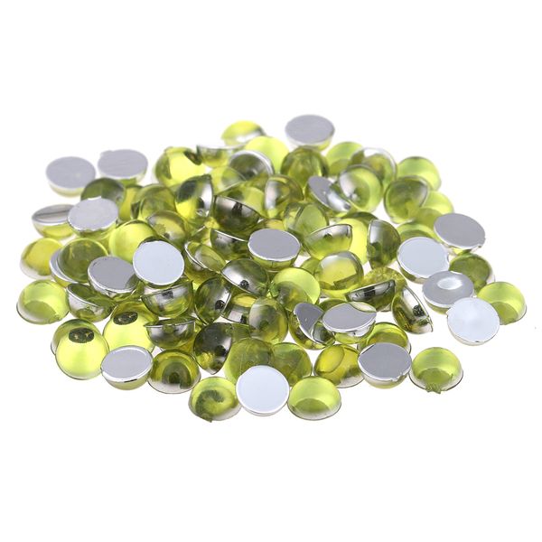 

4mm 1000pcs falf round flatback acrylic rhinestones diy craft backpack garment accessories nail decals nail art decorations, Silver;gold