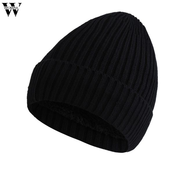 

new hats 1pcmen women baggy warm crochet winter wool knit beanie skull slouchy knitting caps hats 2018 nov2