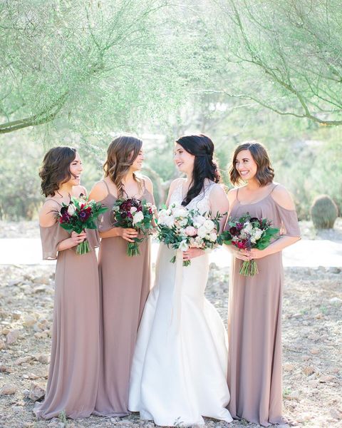 

simple mermaid bridesmaid dresses spaghetti straps ruffles floor length formal maid of honor dress wedding guest gowns vesitdos, White;pink