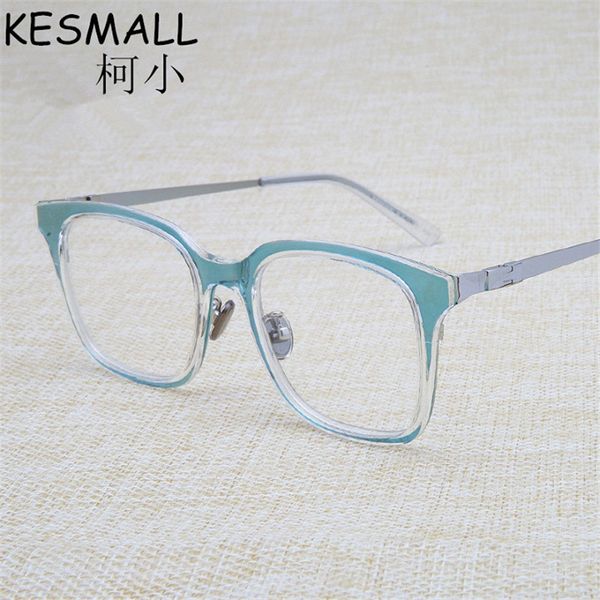 

2018 optical light glasses frame women men fashion myopia eyeglasses frame transparent color female oculos de grau eyewear yj728, Silver