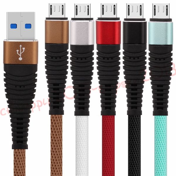 

fast speed type c cable micro usb cable aluminum alloy unbroken nylon data cables for samsung galaxy s7 s8 s9 note 8 htc
