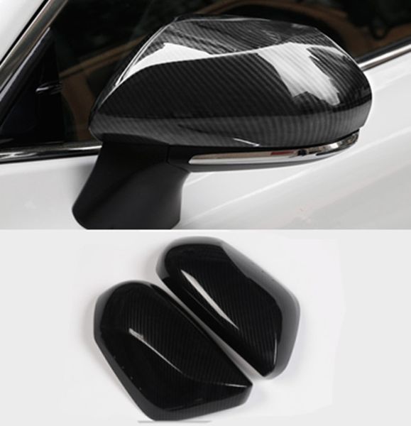

carbon fiber car side door rearview mirror cover trim for toyota camry 2018