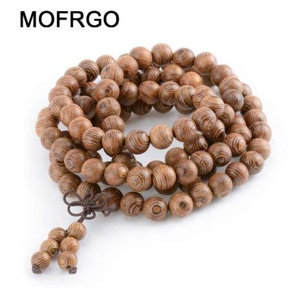 

multilayer wenge prayer beads bracelet tibetan buddhist mala buddha charm 108 bracelet yoga rosary wooden for women men jewelry, Golden;silver