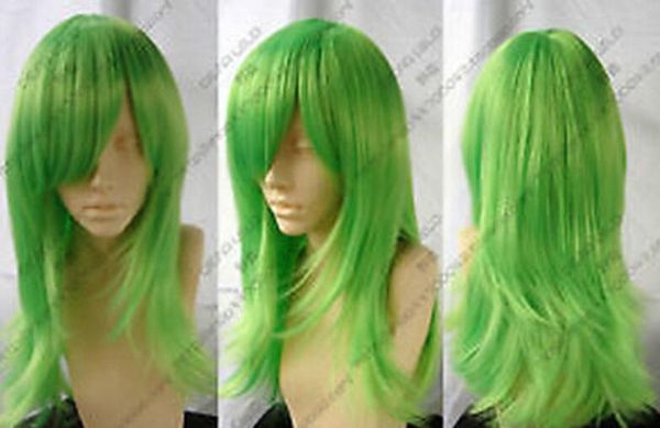 

new long cosplay green womens hair wigs, Black;brown
