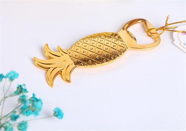 

home kitchen, dining & bar party favors gold pineapple bottle opener wedding favor beers openers