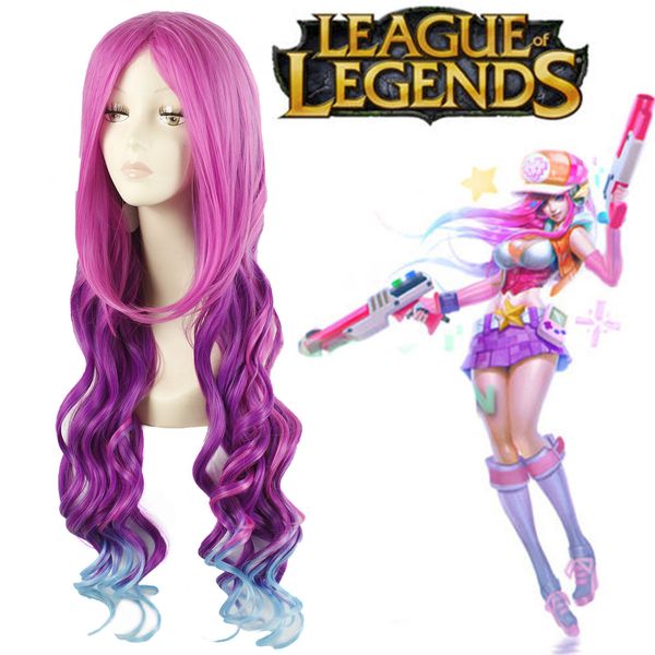 

ly & cs sale dance party cosplays>>>lol league of legends miss fortune the bounty hunter hair cosplay wigs usa ship, Black;brown