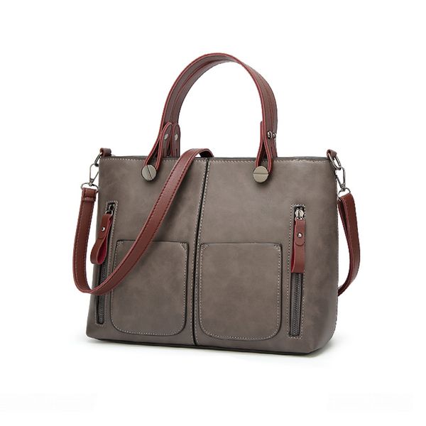 

fggs vintage women shoulder bag female causal totes for daily shopping all-purpose handbag