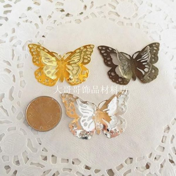 

wholesale-37*50mm metal craft buerfly bookmark jewelry decorate diy scrapbooking embellishments