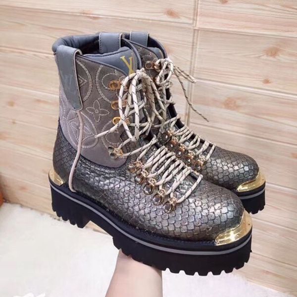 skechers boots silver