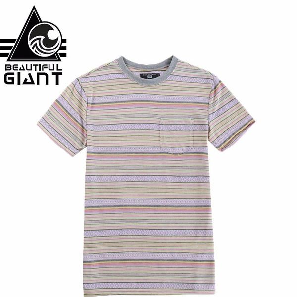 

beautiful giant men's striped pocket t-shirt crew-neck short sleeve tee pocket summer tee, White;black