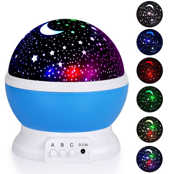 Star Light Rotating Projector Lamp Usb Romantic Night Light Projector Sky Master Led Projection For Children Kids Bedroom Decoration Novelty Gifts For