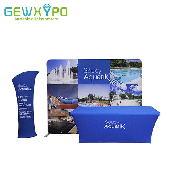 Expo Booth 10ft Pillow Case Style Straight Backdrop Display Wall