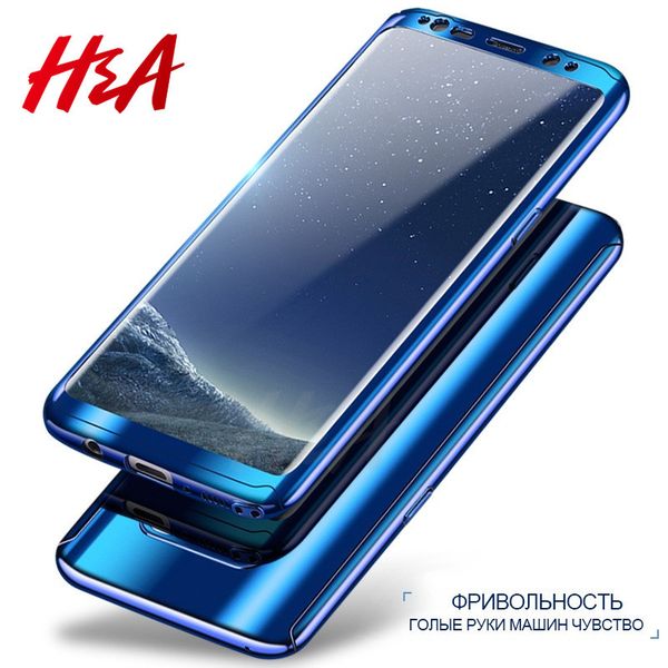

360 Degree Full Body Protection Case For Samsung S8 S8 Plus S7 Plating Mirror Case For Samsung Galaxy Note 8 S7 Edge Cover