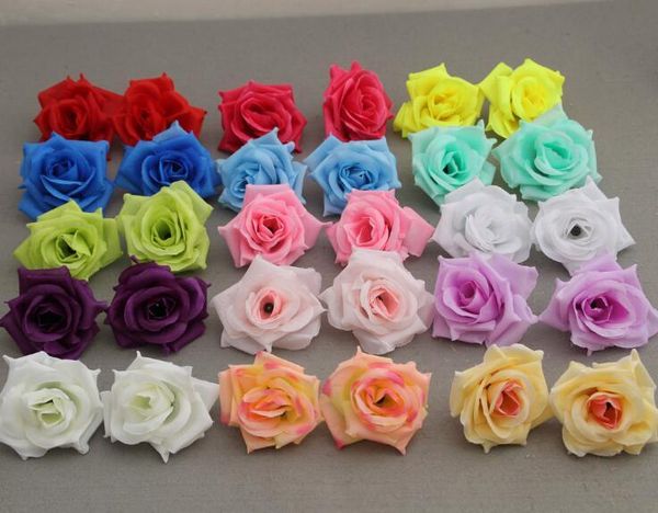 

seller flower heads 100p artificial silk camellia rose fake peony flower head 7--8cm for wedding party home decorative flowewrs