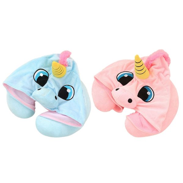 

u shape travel pillow cartoon neck pillow office airplane hooded neck cushion for sleep outdoor travel