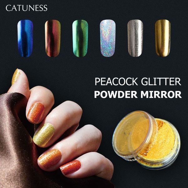 

catuness acrylic powder sliver nail glitter dust powder nails pigment glitters 1g nail glitter gold and silver for manicure, Silver;gold