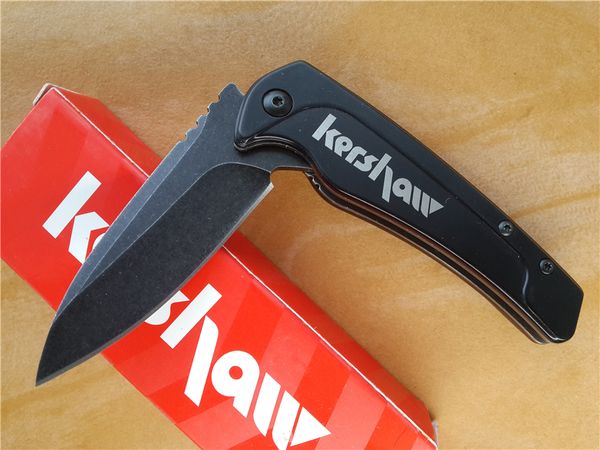 

Kershaw Intellect Assisted Opening Flipper Knife Camping Gear Pocket Knives 440 Steel Drop Point Stonewash Christmas Gift Knife G10S