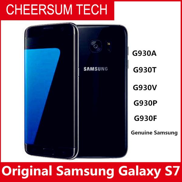 

Оригинальный Samsung Galaxy S7 G930A G930T G930P G930V G930F разблокирован телефон окт сердечник 4GB / 32