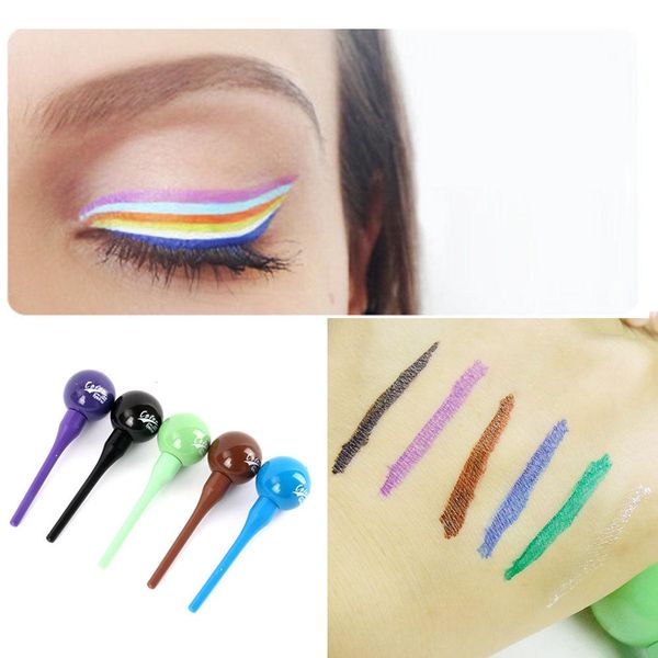 

6 colors colorful eyeliner liquid long lasting eye makeup eye liner pen