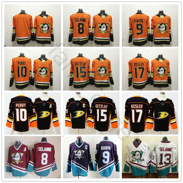 

Anaheim Ducks Orange Black White Purple 9 Paul Kariya 10 Corey Perry 13 Teemu Selanne 15 Ryan Getzlaf 17 Ryan Kesler Hockey Jerseys