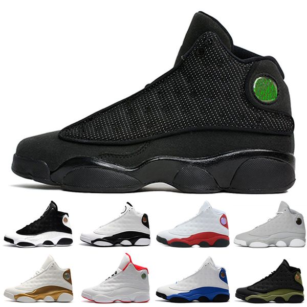 

13 13s mens basketball shoes hyper royal love respect black white grey toe sneakers women sports trainers running shoes for men designer, White;red