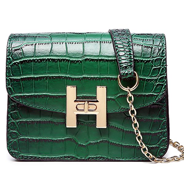 

Fashion Small Flap Bag shoulder Bags Women Luxury Quilted alligator Chains Famous Brand Design Lady Messenger crossbody Bags Y18102403