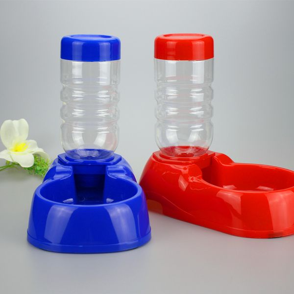 Portable Automatic Pet Feeder Water Bottles Dispenser Food Dish