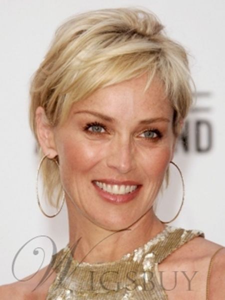 

charming womens blonde short straight cos hair wigs, Black;brown