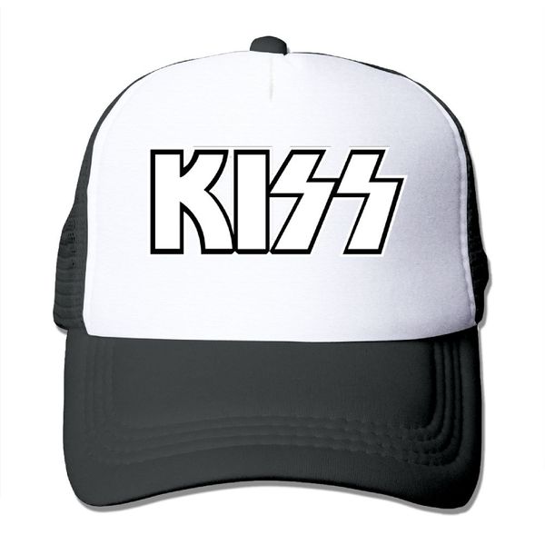 

kiss band trucker cap mens womens cool baseball caps mesh summer snapback caps hat adjustable fashion summer, Blue;gray