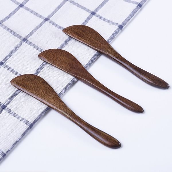 Trasporto libero all'ingrosso Nuovo stile 15 * 2.5 cm Coltelli da formaggio in legno Nanmu Colazione Coltello da marmellata Posate W8314