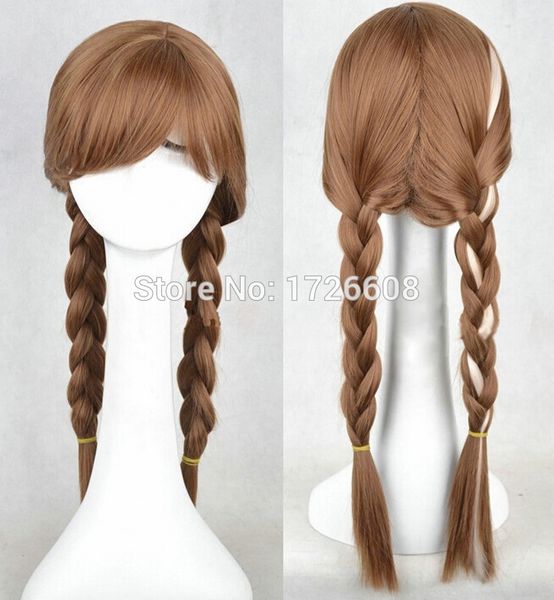 Popular Cartoon Girl Braiding Hair Fr0zen Wigs Children Cosplay Wig Princess White Fluffy Long Braided Hair Canada 2019 From Andiyabeautyhouse Cad