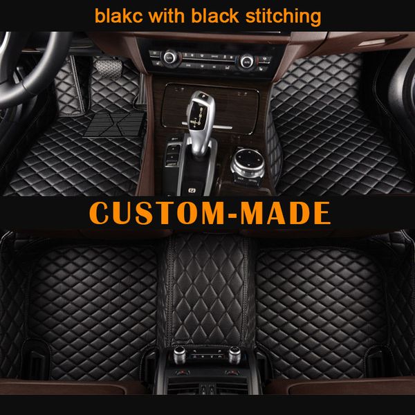 2019 Veeleo Custom Made Leather Catch All Floor Mats For Mini All