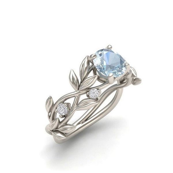 

josbores elegant cz crystal tree branch rings for women girl pretty sier color wedding charms ring valentines lovely gift, Golden;silver