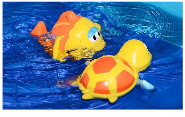 

dhl 024 baby shower bath tortoise animals water clockwork floating toys fir children kids swimming paddle game beach fish toy retail box