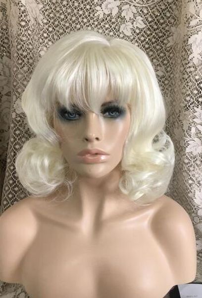 

medium brown blonde wigs long curly hair wigs, Black;brown