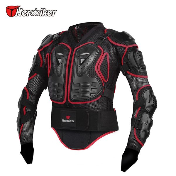 

herobiker professional motorcycle body protection motocross racing full body armor spine chest protective jacket gear m-101