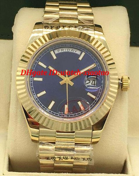 

luxury watches 2 style 228238 18k yellow gold black diagonal motif dial 40mm automatic fashion men's watch wristwatch, Slivery;brown
