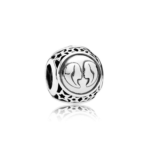 

fahmi 100% 925 sterling silver 1:1 original authentic classic 791938 pisces openwork fashion glamour retro beads wedding women jewelry, Black