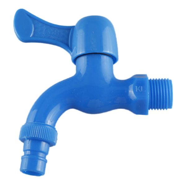 

new home kitchen plastic blue quarter turn faucet tap
