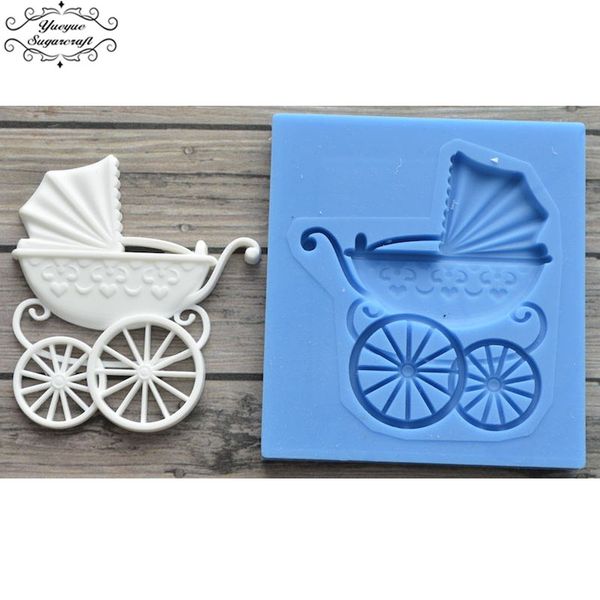 

yueyue sugarcraft babay carrige silicone mold fondant mold cake decorating tools chocolate gumpaste