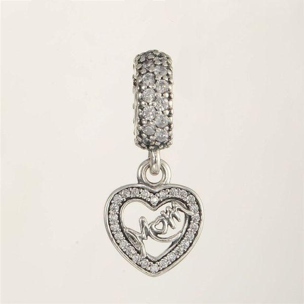 

fits charms silver 925 original bracelet center of my heart mom dangle beads charms for diy bracelet jewelry making, Blue;slivery