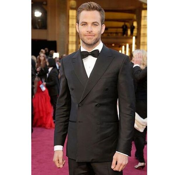 

black mens tuxedos dinner party prom suits groomsmen tuxedos wedding suits custom made (jacket+pants, White;black