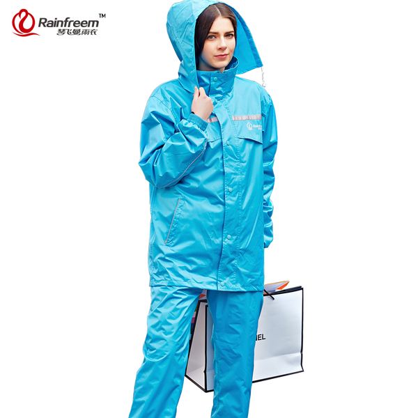 

rain impermeable raincoat women/men hood rain poncho waterproof rain jacket pants suit rainwear men motorcycle gear