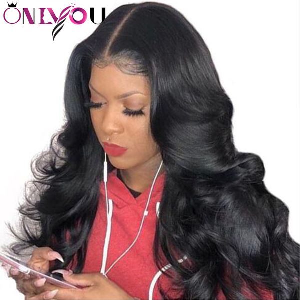 

deep wave lace front wigs and lace human hair wigs pre plucked for black women straight body wave kinky curly virgin brazilian hair, Black;brown