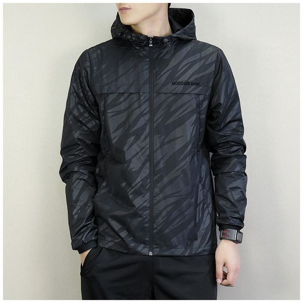 

mens jackets 2018 new fashion tide windbreaker mens designer jackets hooded zebra stripe long sleeve polyester lapel neck size s-2xl, Black;brown