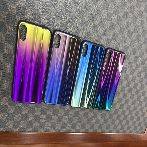 

for iphone 6 plus gradient case changing color aurora phone case for samsung s8 s9 mobile case
