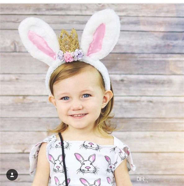 Baby Bunny Ear Hair Sticks Kids Rabbit Ear Party Easter Hair