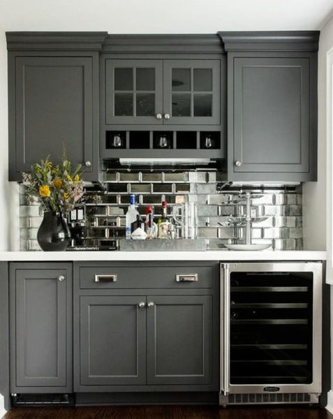 

customized luxury beveled glass mirror for kitchen backsplash