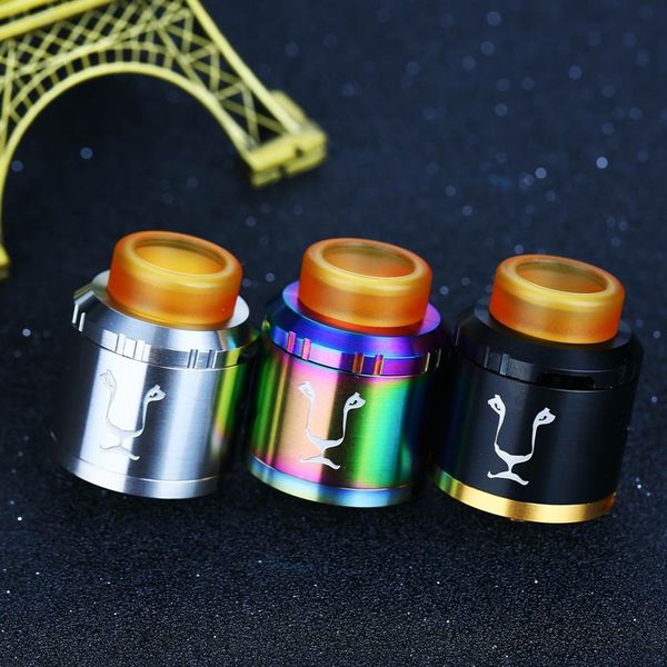 

Original KAEES ALADDIN BF RDA Vape Atomizer 24MM with 24K gold plating deck platform PEI Drip tip Fit 510 Mod ECig DHL Free