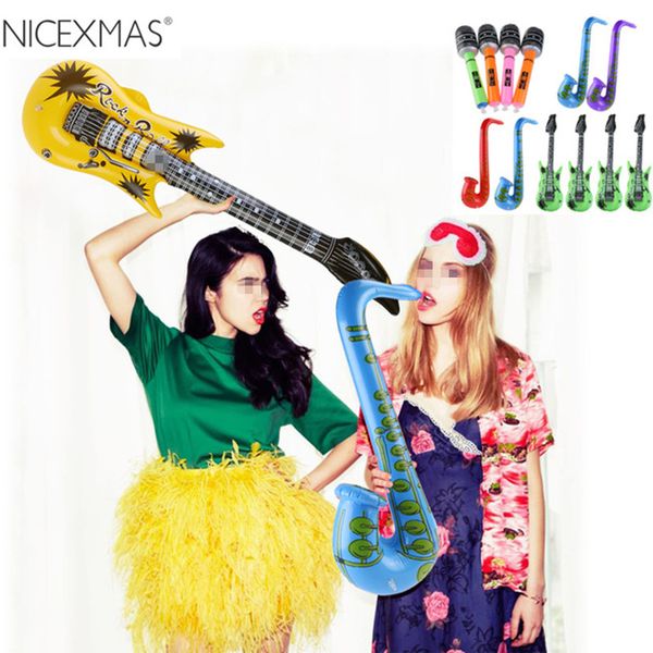 

Надувной Инструмент Надувной Гитары Саксофон Микрофон Музыка Детские Игрушки Во